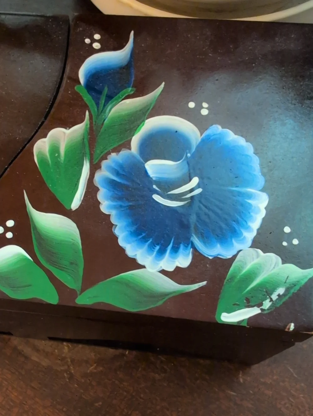Handpainted Tea Box
